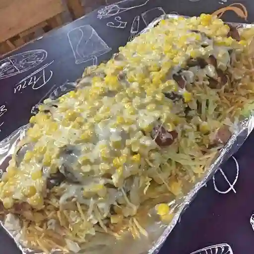 Salchipapa especial super elis