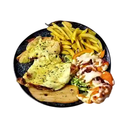 Pechuga de Pollo Gratinada Al Grill