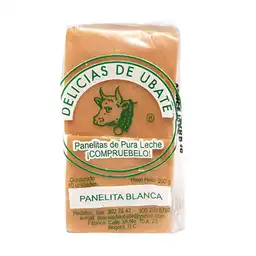 Delicias Ubate Panelita Blanca de Pura Leche