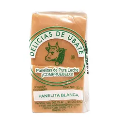 Delicias Ubate Panelita Blanca de Pura Leche