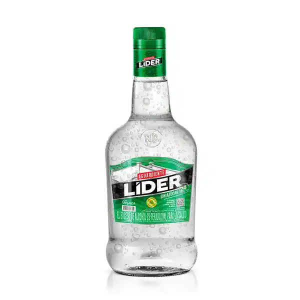 Lider Aguardiente Sin Azúcar Verde