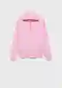 Saco Jersey Tizón Rosa Talla M Mujer Mango