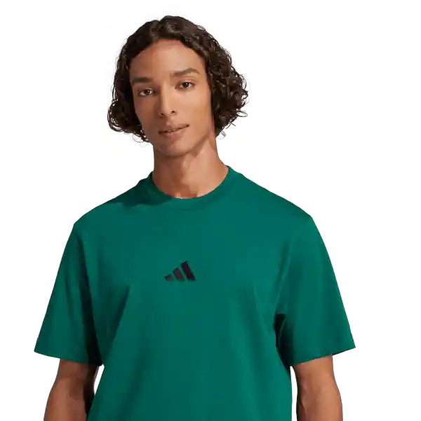 Adidas Camiseta Sl Sj Manga Corta Lifestyle Hombre Verde Talla L