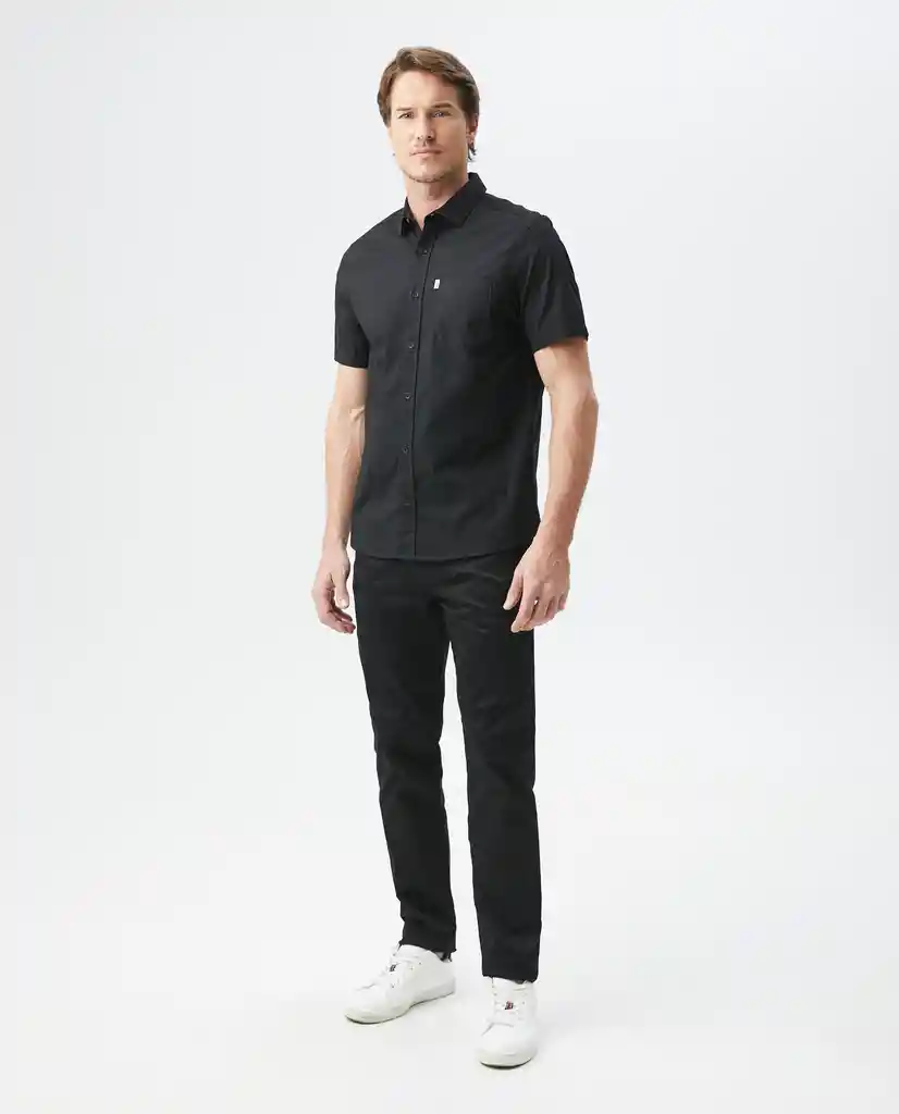 Pantalon Khakis Portland Negro Sombrío Ultraoscuro Talla 36 Hombre Chevignon