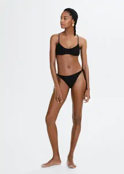 Braga Simos Negro Talla M Mujer Mango