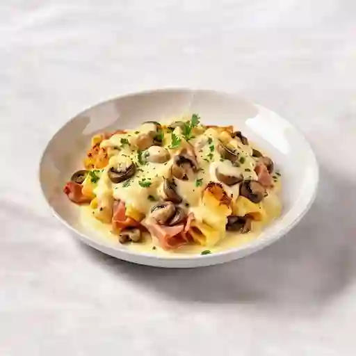 Casserole De Jamon Y Champinones