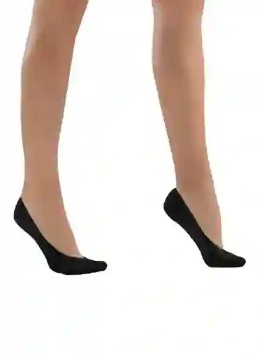 Tall Media Baleta Invisible Mujer Negro a S-M Tall