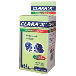 Clara´x antiseptico en tabletas masticables