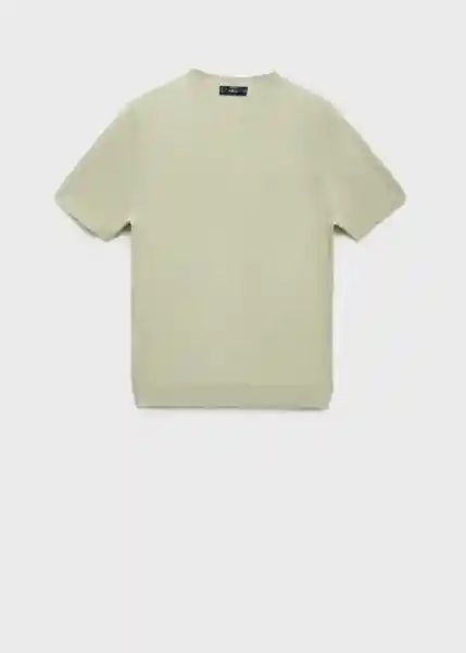 Camiseta Tricot Arraona Manzana Talla S Hombre Mango