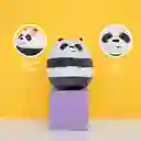 Peluche Redondo Con Adorno de Rosa Panda Miniso