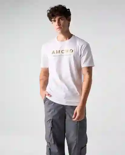 Camiseta Hombre Blanco Talla XL 842G002_BLA110601 Americanino