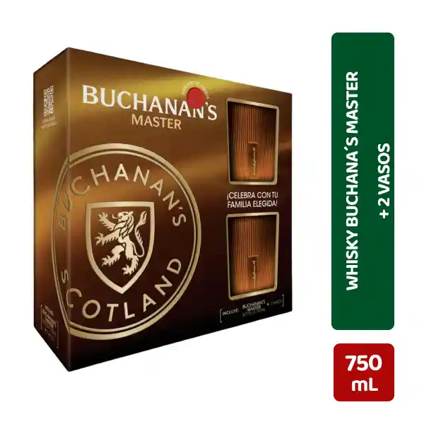 Buchanans Whisky Master + Vasos