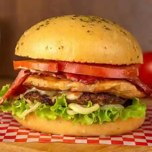 Hamburguesa Carne y Pollo