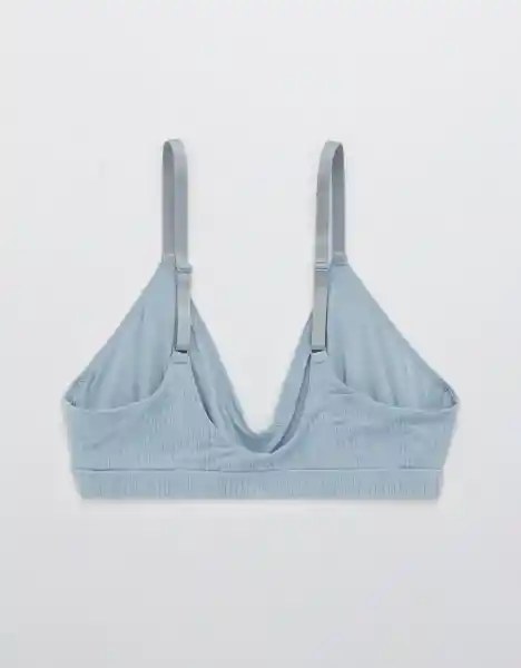 American Eagle Bralette Acanalado Triángulos Dama Rosa Talla S