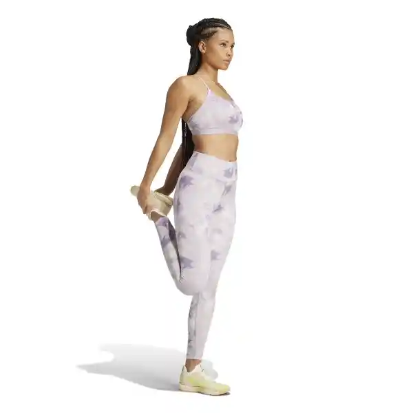 Adidas Leggings te Aop Flower L Mujer Morado Talla XS IN6990