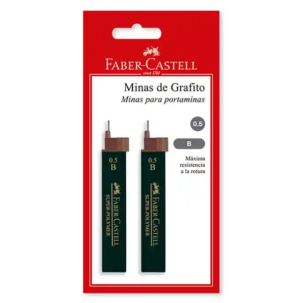 Faber-Castell Mina Tubos 0.5 B