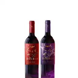Diablo Vino Tinto Dark Red y Purple Malbec
