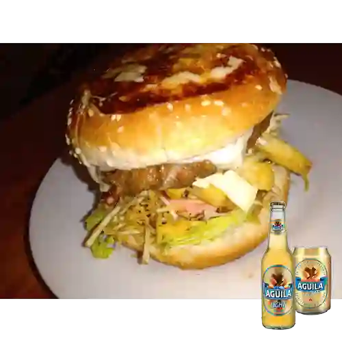 Combo Hamburguesa Especial + Cerveza Águila Ligth