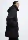 Abrigo Anorak Tokyo Negro Talla 24 Mujer Mango