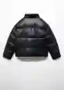 Abrigo Anorak Gina Negro Talla 12 Niña Mango