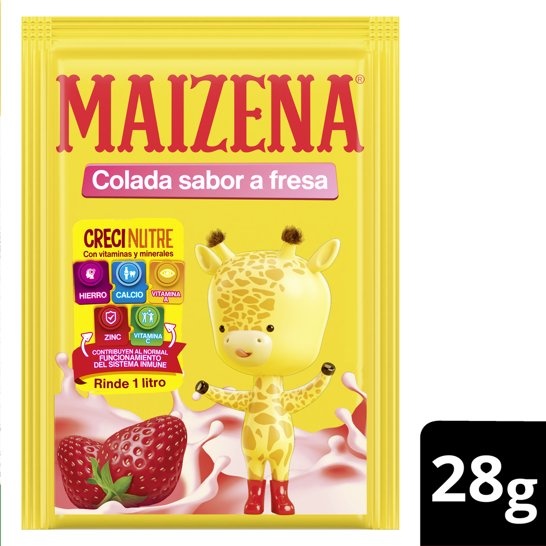Maizena Colada Sabor Fresa 28 g