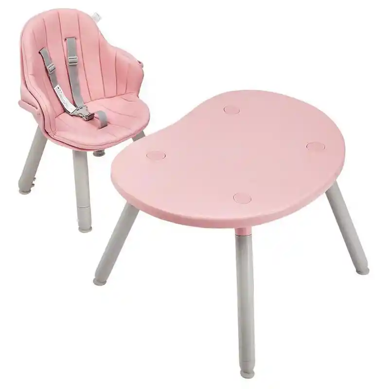 Bebesit Silla Comedor 3 en 1 Baby Desk Rosada