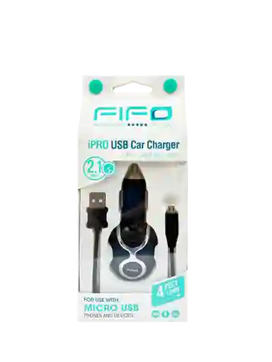 Ipro Cargador Carro Fifo Usb Con Cable Micro 4 Ft