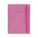 Cuaderno de Espiral con Plan Mensual Fucsia Miniso