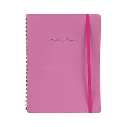 Cuaderno de Espiral con Plan Mensual Fucsia Miniso