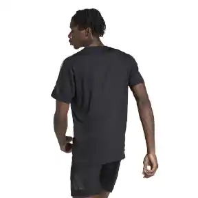 Adidas Camiseta Manga Corta Tr-Es Base 3S de Hombre Negro T 5.5