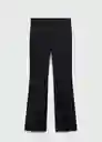 Pantalón Madison Negro Talla 36 Mujer Mango