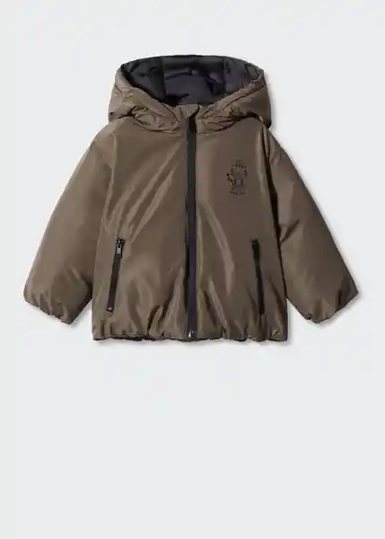 Abrigo Anorak Sebasb Coffee Talla 71 Niños Mango