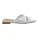 Sandalias Plana Zeus Plata Talla 36