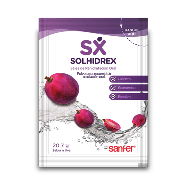 Sx Sale de Rehidratación Solhidrex Uva 21 g