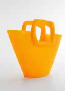 Bolso P Gentoo Amarillo Mujer Mango
