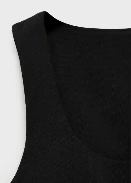 Top Lina Negro Talla 20 Niñas Mango