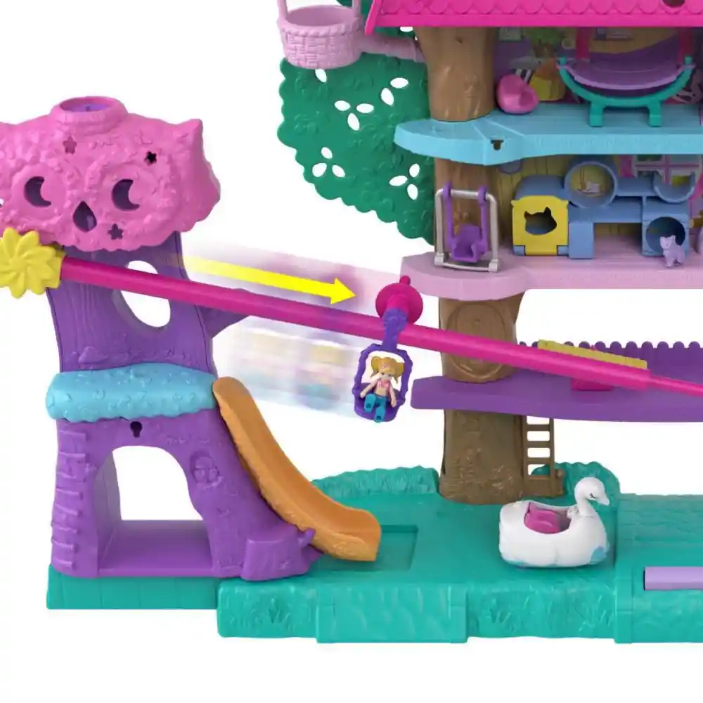 Polly Pocket Casa Del Aventuras Del Árbol Pollyville