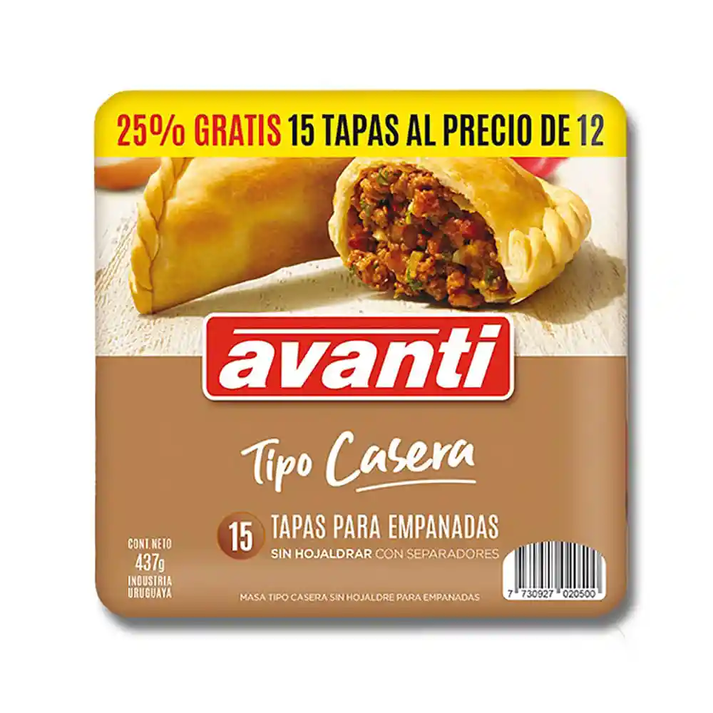 Avanti tapas para empanadas