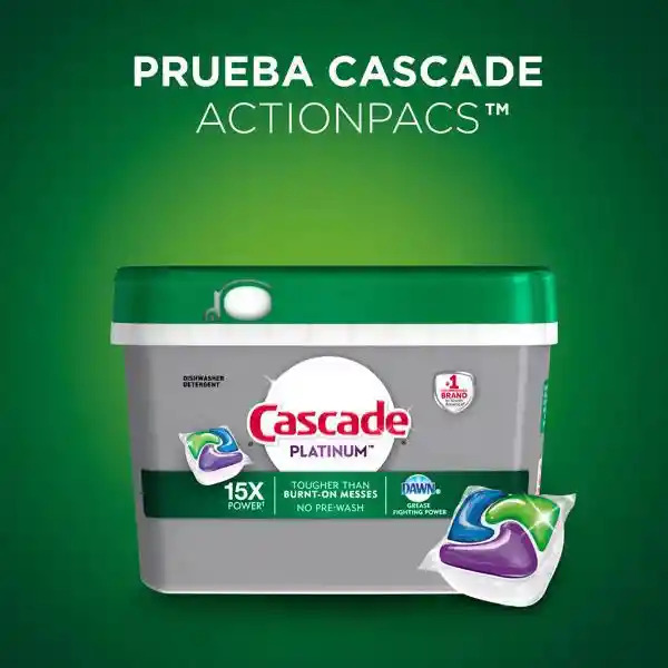 Cascade Gel Detergente Lavavajillas aroma Limón