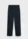 Pantalón Newcola Navy Talla 36 Mujer Mango