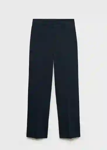 Pantalón Newcola Navy Talla 36 Mujer Mango