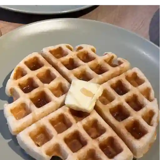 Waffle de mantequilla y miel