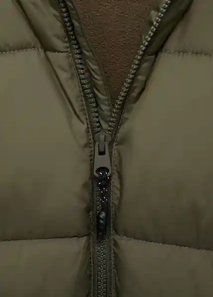 Abrigo Anorak Amerlong Khaki Talla 08 Niños Mango