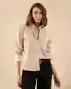Camisa Machiatto Café Claro Talla S 612G011 Esprit
