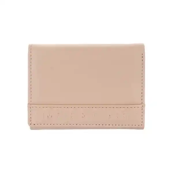 Billetera Para Mujer Letras en Relieve Rosa Miniso