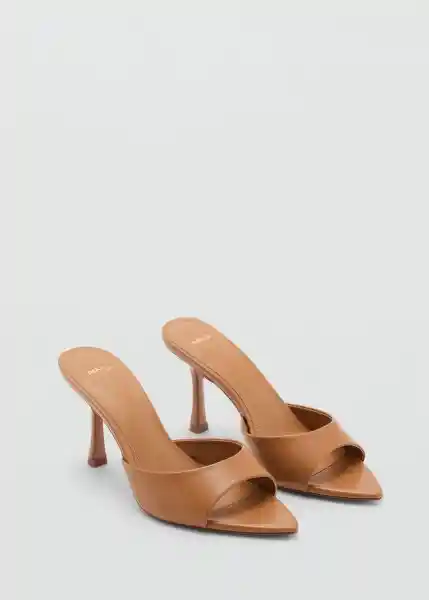 Sandalias Pepyt Camel Talla 36 Mujer Mango