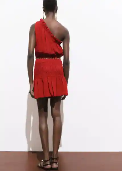 Vestido Michelle Vino Talla S Mujer Mango