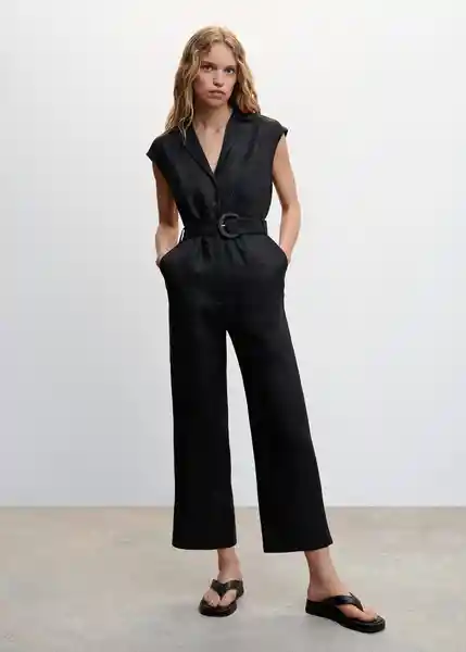 Enterizo Mono Quito Negro Talla 24 Mujer Mango