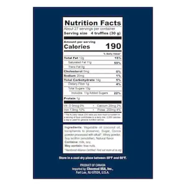Truffettes Trufa de Chocolate Espolvoreadas Con Cacao 800 g