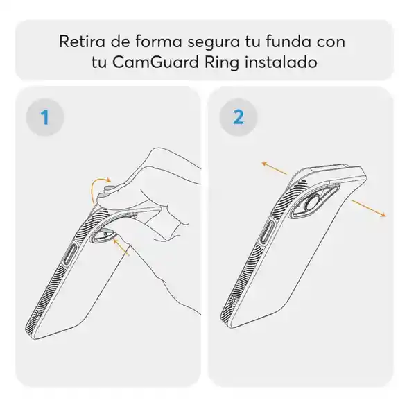 Nco Anillo Protector Cámara Para iPhone 15/iPhone 15 Plus Negro